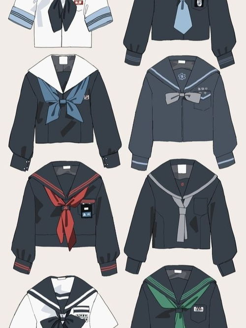 动漫少女服饰绘画