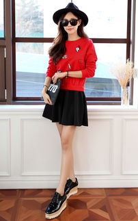 大红色燕尾裙 风格服饰的吸睛搭配指南